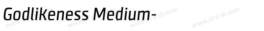 Godlikeness Medium字体转换